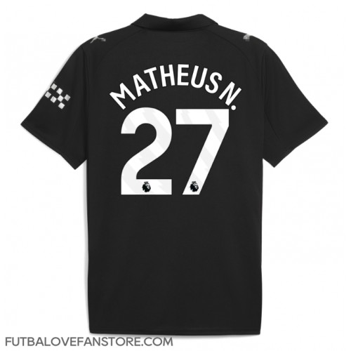 Manchester City Matheus Nunes #27 Vonkajší futbalový dres 2025-26 Krátky Rukáv Manchester City Matheus Nunes #27 Vonkajší futbalový dres 2025-26 Krátky Rukáv